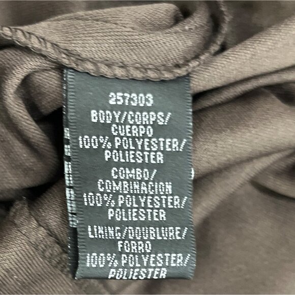 JS Boutique Beaded Halter Neck Brown Chiffon Cocktail Dress With Back Zip Size 8 - Picture 7 of 8